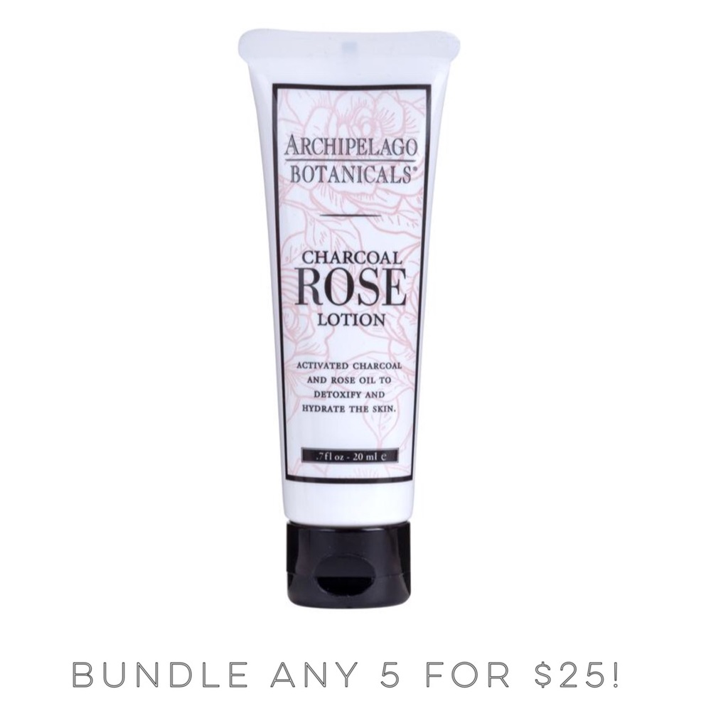 5/$25 Archipelago Botanicals Charcoal Rose Lotion